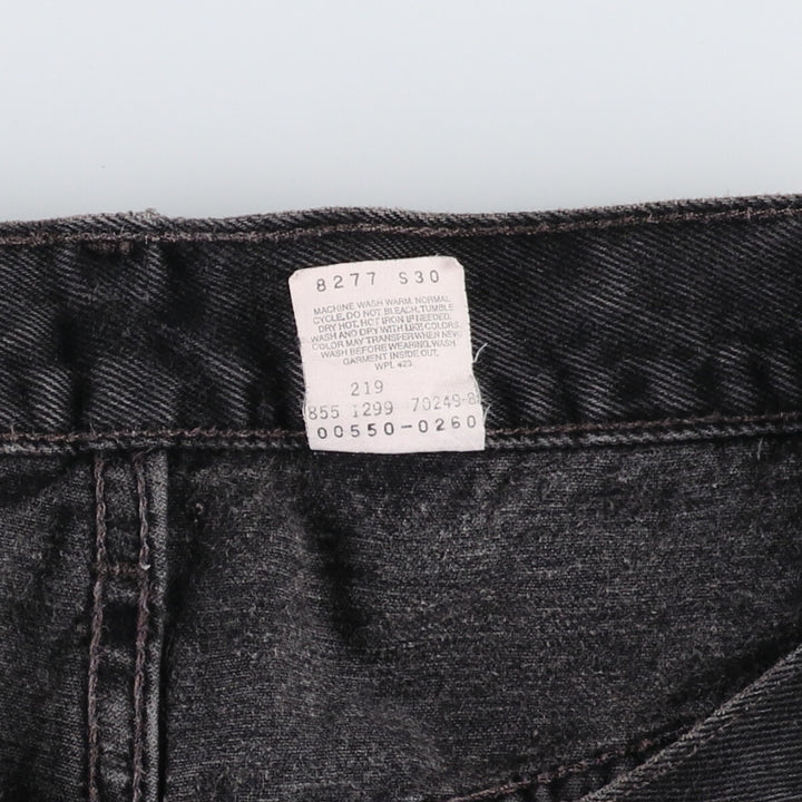 90'S Levi's 550 Relaxed Fit Black Denim Tapered Denim Pants Men's W33 Vintage / eaa475789