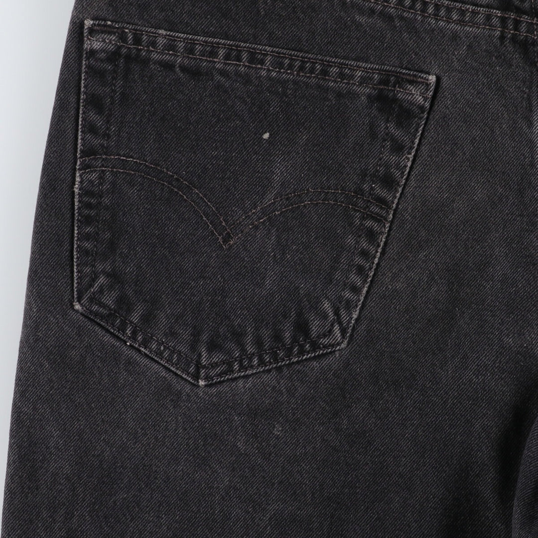 90'S Levi's 550 Relaxed Fit Black Denim Tapered Denim Pants Men's W33 Vintage / eaa475789