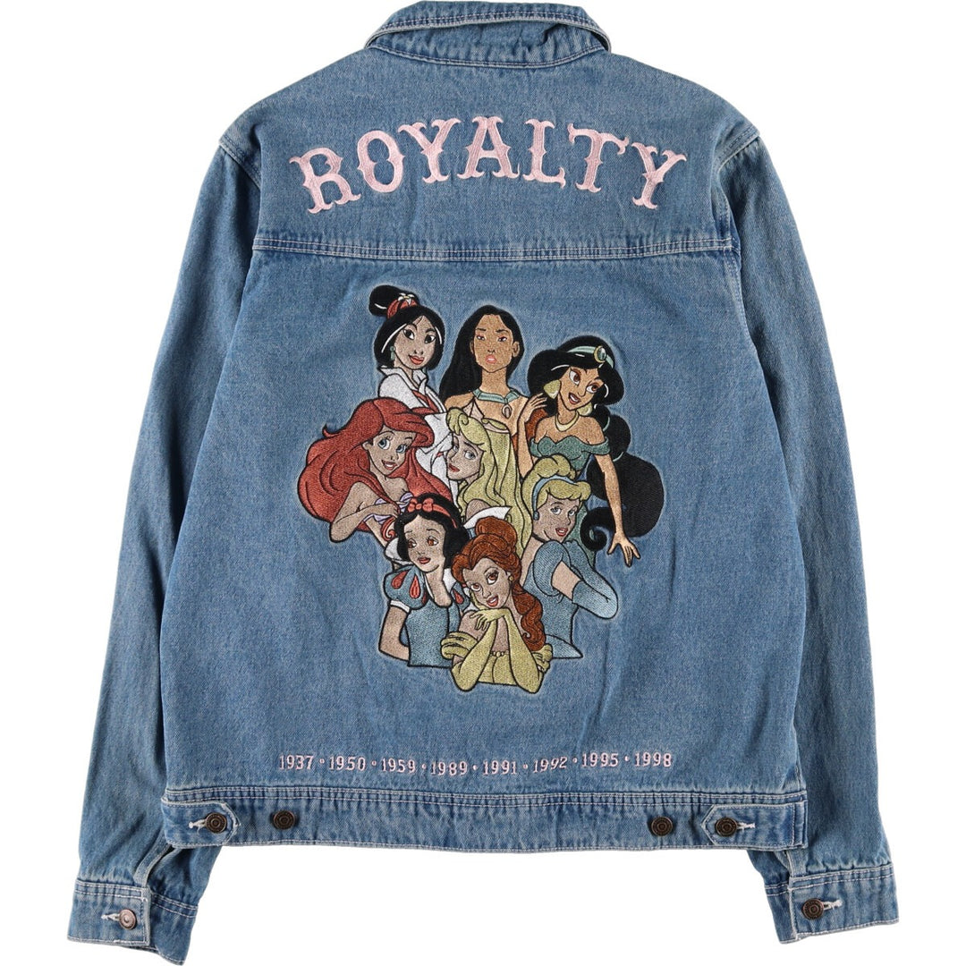 CAKEWORTHY DISNEY Disney Back Embroidered Denim Jacket G-Jean Women's L Size /eaa475834