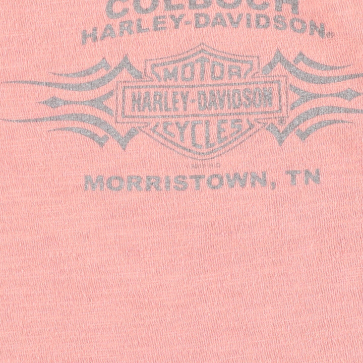 Harley-Davidson Large Print Motorcycle Bike T-Shirt Made in USA Women's L size /eaa475838