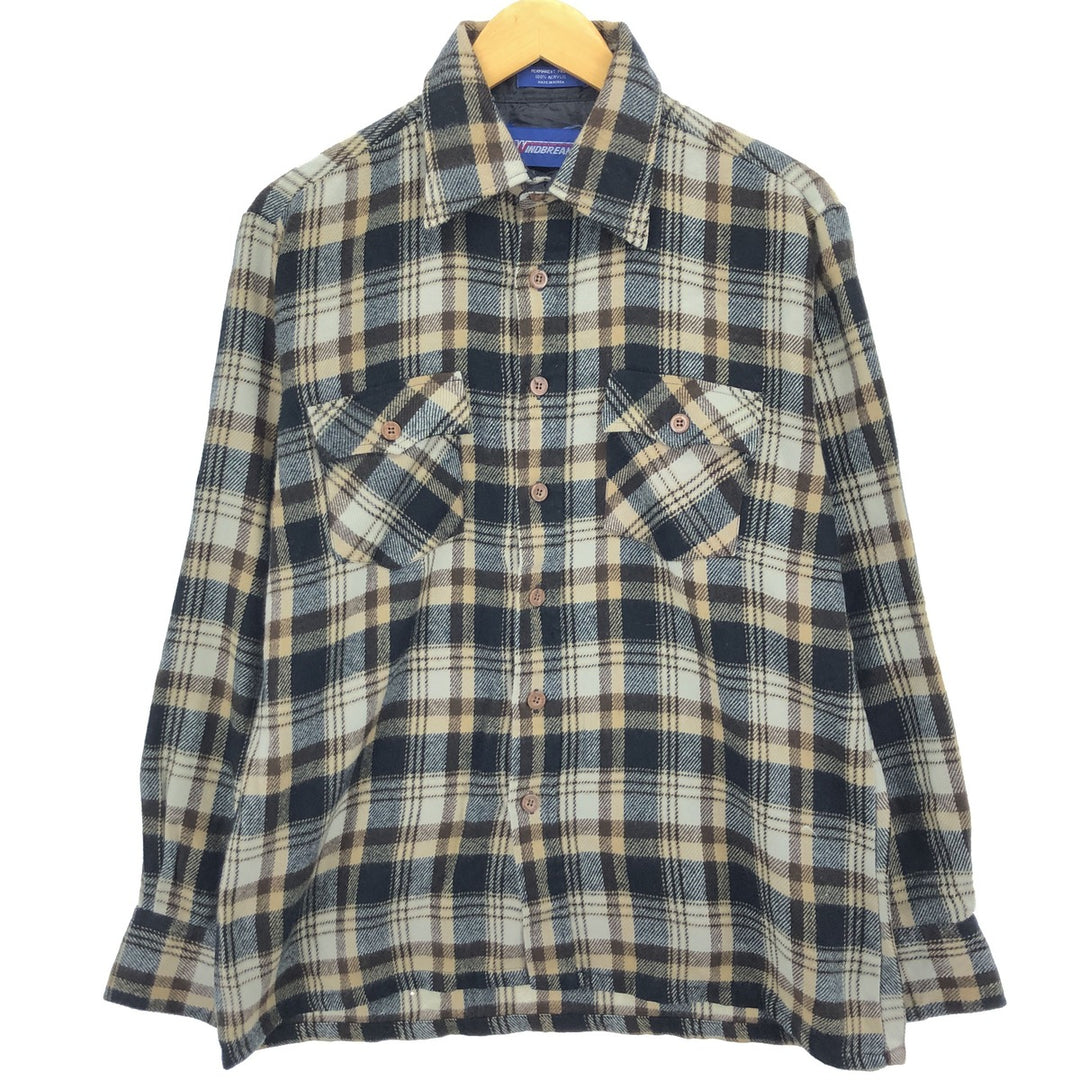 WINDBREAKER Long Sleeve Flannel Check Shirt Men's M Size /eaa475935