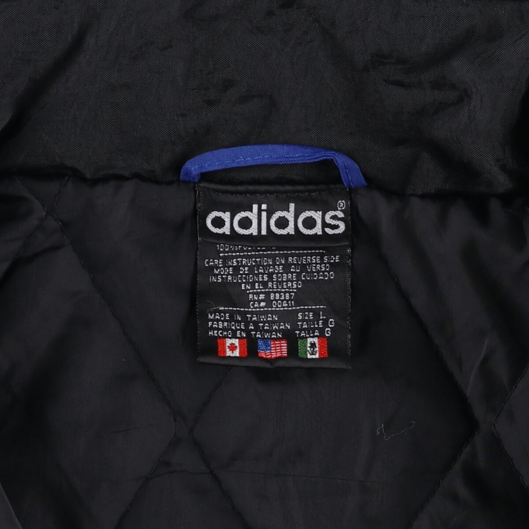 90'S Adidas Half Snap Padded Anorak Jacket Puffer Jacket Men's L Size Vintage /eaa475997