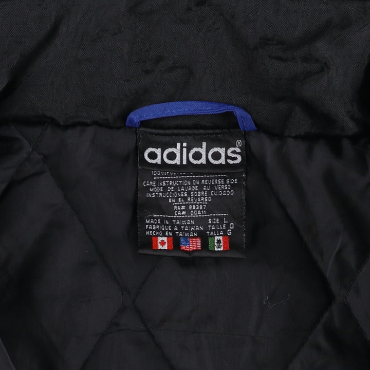 90'S Adidas Half Snap Padded Anorak Jacket Puffer Jacket Men's L Size Vintage /eaa475997