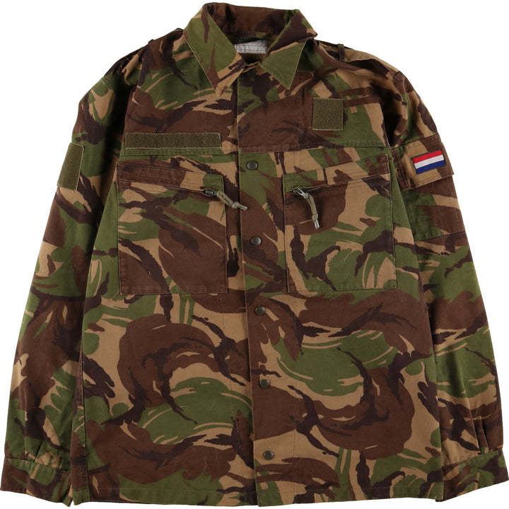 90'S Dutch military authentic camouflage pattern military field jacket 8000/0005 men's M equivalent vintage /eaa476225