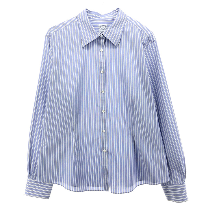 Big size Brooks Brothers Est.1818 long sleeve cotton striped shirt for women, equivalent to XXXL / eaa476333