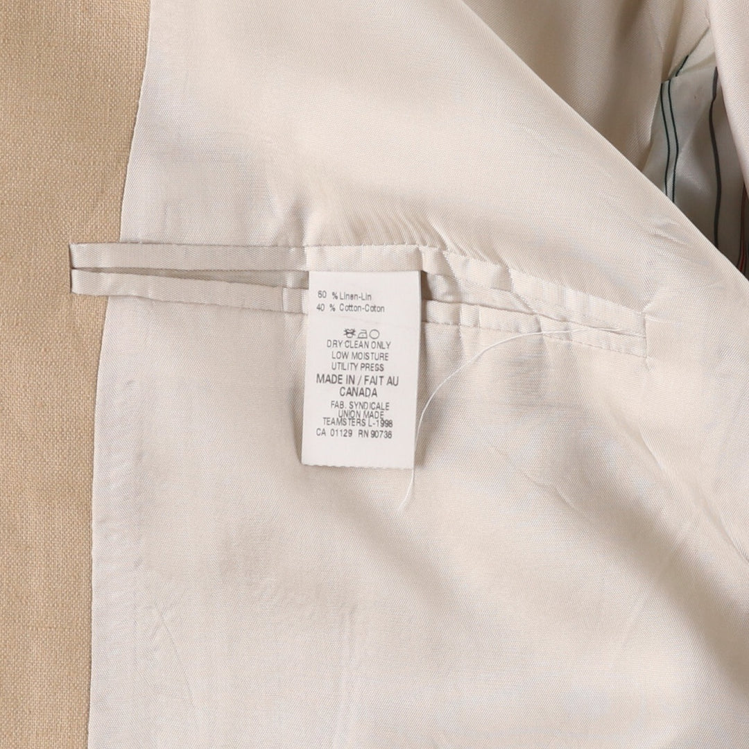 Ralph Lauren LAUREN Lauren linen tailored jacket made in Canada, men's size L / eaa476437