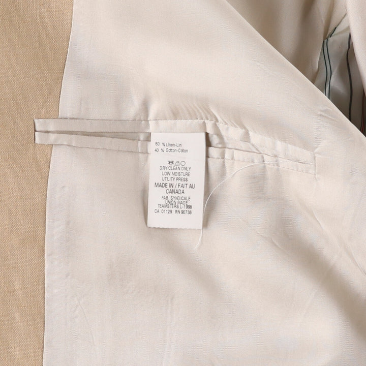 Ralph Lauren LAUREN Lauren linen tailored jacket made in Canada, men's size L / eaa476437