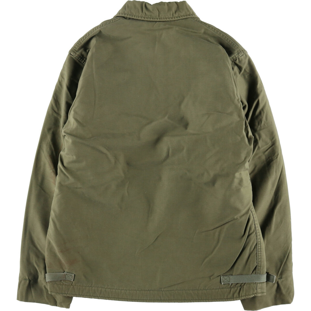 Special Price: Authentic 1970'S US Military A-2 Deck Jacket, Made in USA, Men's Medium (Size 38-40), Vintage unclear Khaki type sage green Vintage Second Hand