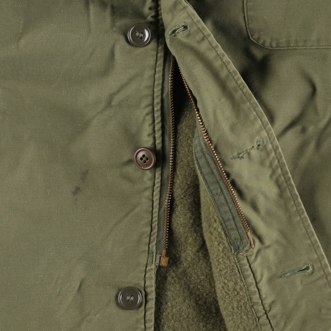 Special Price: Authentic 1970'S US Military A-2 Deck Jacket, Made in USA, Men's Medium (Size 38-40), Vintage unclear Khaki type sage green Vintage Second Hand