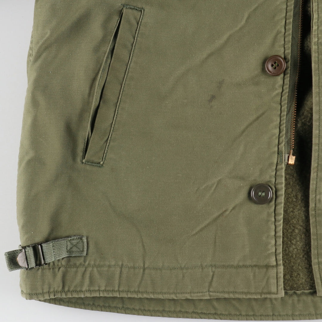 Special Price: Authentic 1970'S US Military A-2 Deck Jacket, Made in USA, Men's Medium (Size 38-40), Vintage unclear Khaki type sage green Vintage Second Hand