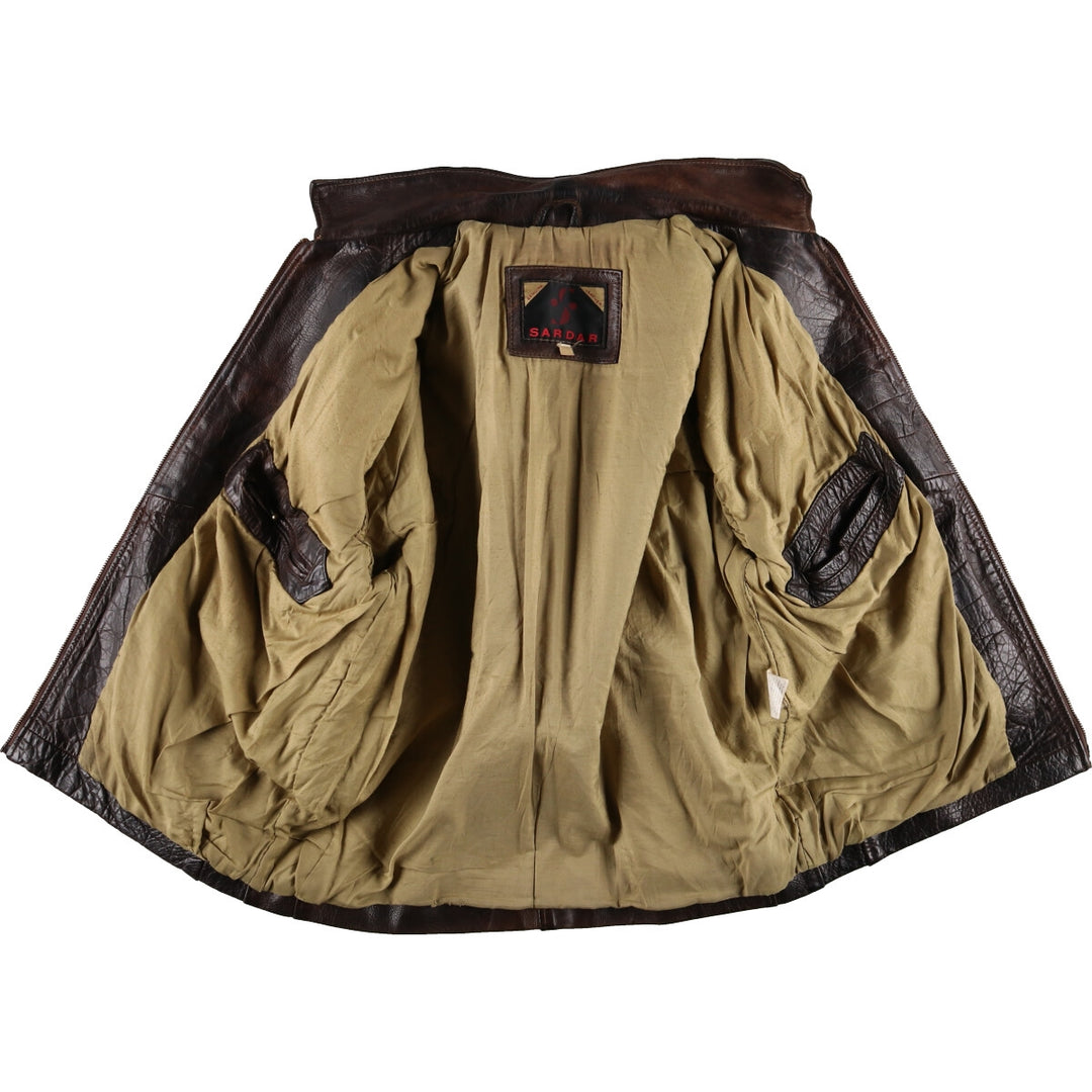 90'S SARDAR Leather Blouson Type Men's XL Size Vintage /eaa476461