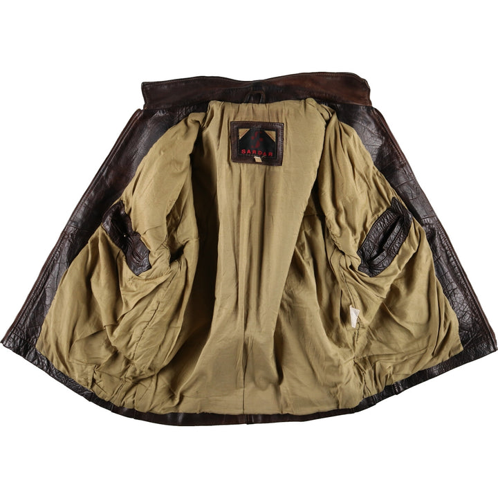 90'S SARDAR Leather Blouson Type Men's XL Size Vintage /eaa476461