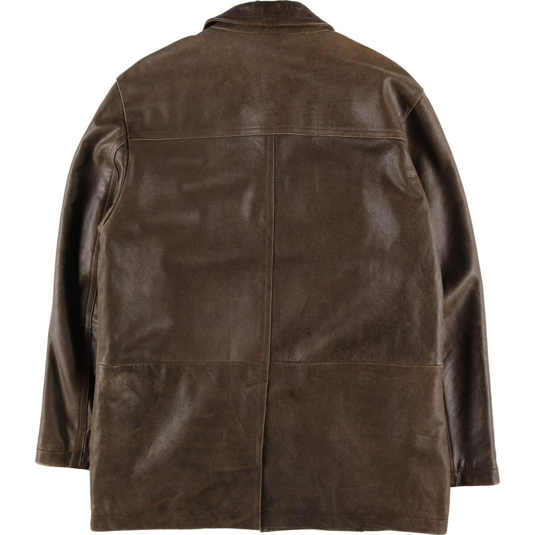 NEXT Leather car coat, men's size M /eaa476468