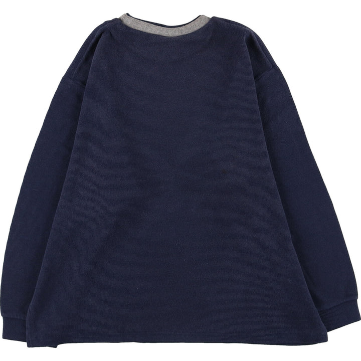 90'S Disney Mickey Mouse character print long sleeve t-shirt, long sleeve ringer t-shirt, men's M size, vintage /eaa476475