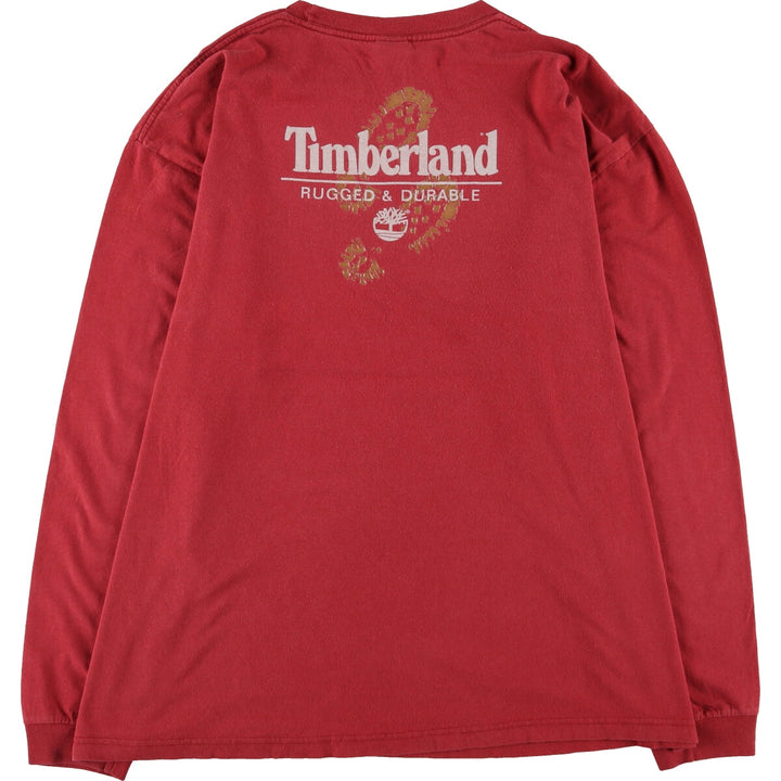 90'S Timberland Back Print Long T-Shirt Long Sleeve Men's XL Vintage /eaa476478