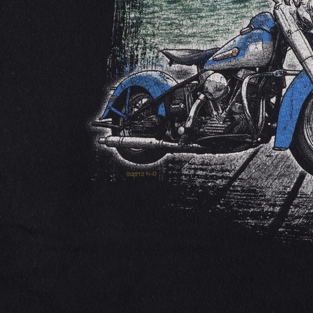 Harley-Davidson Eagle Pattern Motorcycle Bike T-shirt Men's XL equivalent /eaa476511