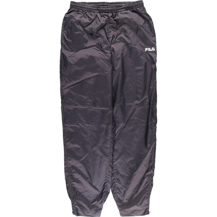 90'S Fila nylon pants, crinkle pants, men's size M, vintage Nylon Khaki type Vintage Second Hand