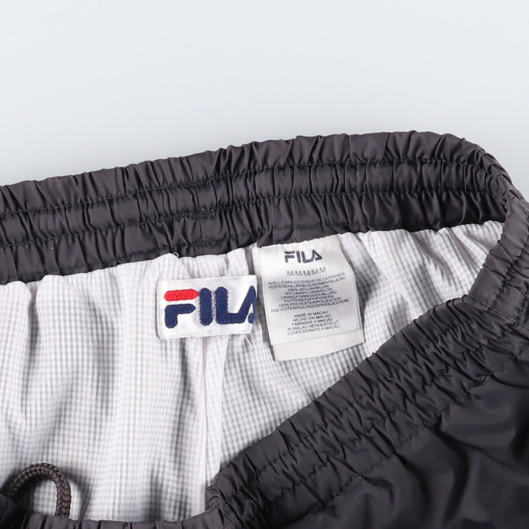 90'S Fila nylon pants, crinkle pants, men's size M, vintage Nylon Khaki type Vintage Second Hand