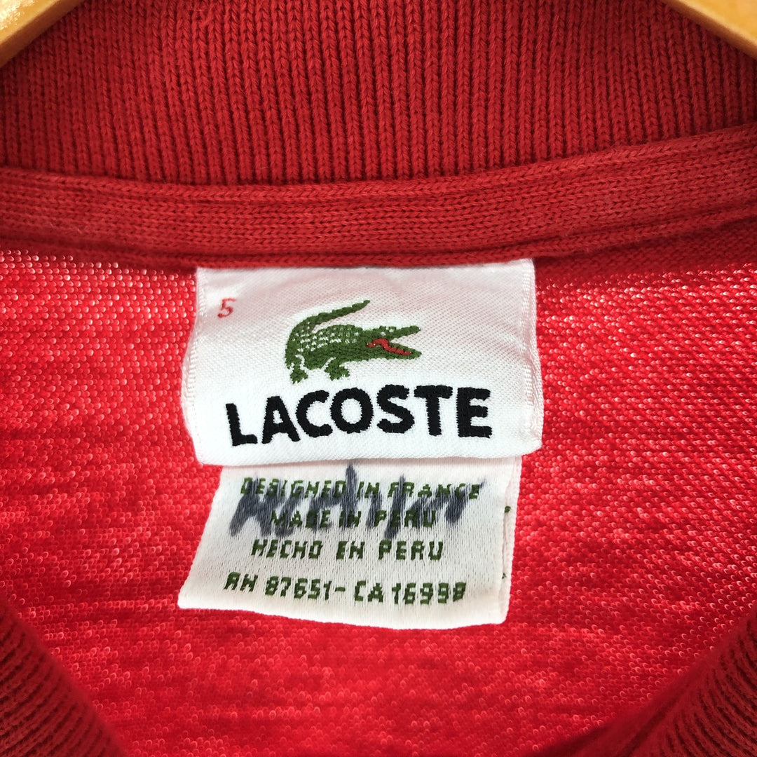 Lacoste LACOSTE French design short sleeve polo shirt size 5, men's L equivalent / eaa476554