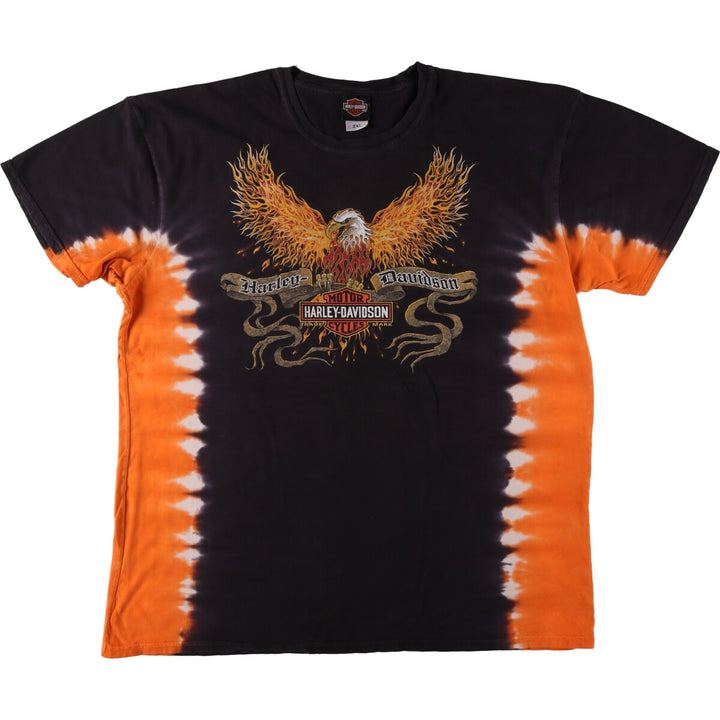 Harley-Davidson Eagle Pattern Motorcycle Bike T-shirt Men's XXL / eaa476607