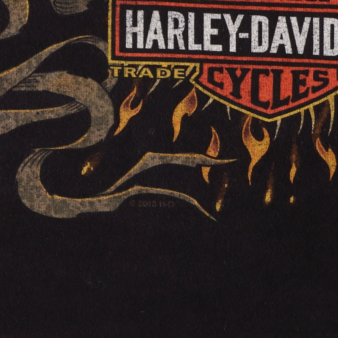 Harley-Davidson Eagle Pattern Motorcycle Bike T-shirt Men's XXL / eaa476607