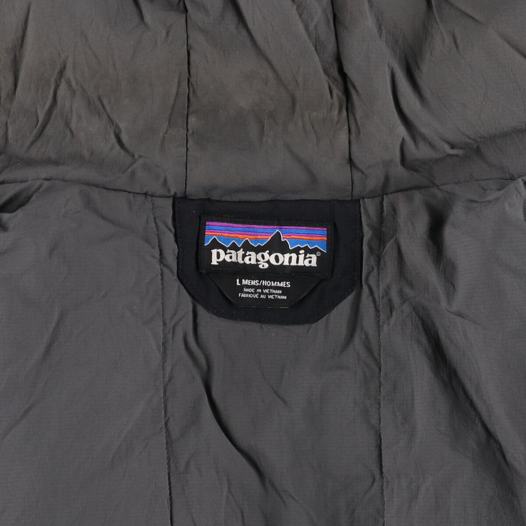 Patagonia Stretch Nano Storm Jacket 84330FA16, Ripstop Padded Parka Puffer Jacket, Men's Size L Nylon black type Vintage Second Hand