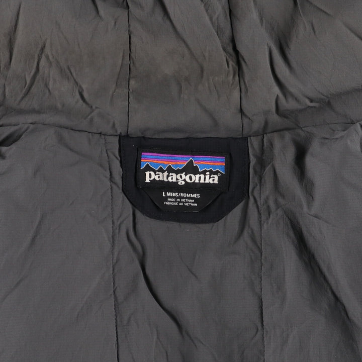 Patagonia Stretch Nano Storm Jacket 84330FA16, Ripstop Padded Parka Puffer Jacket, Men's Size L Nylon black type Vintage Second Hand