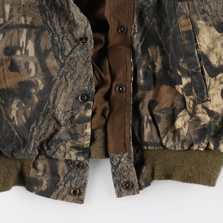 Jerzees Camouflage Pattern Real Tree Camo Cotton Blouson Men's L size /eaa476697