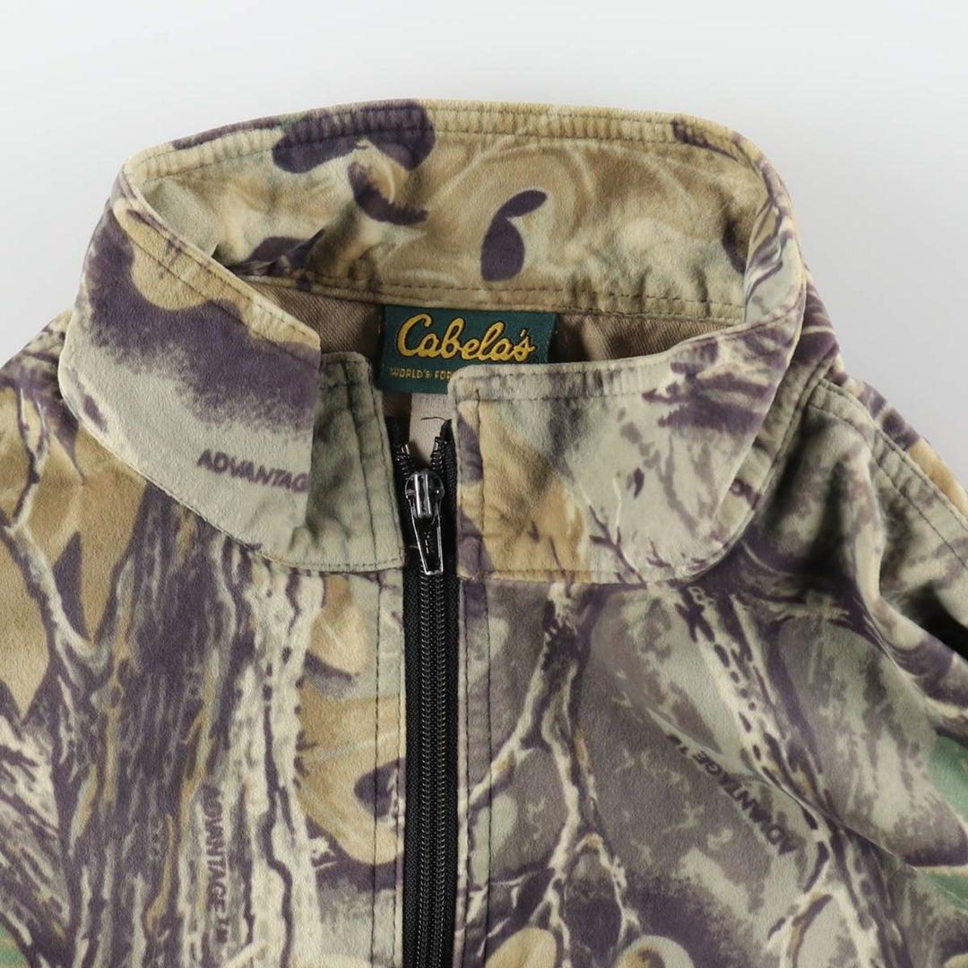 90'S Cabelas Camouflage Pattern Realtree Camo Velour Jacket Made in USA Men's XXL Vintage /eaa476698