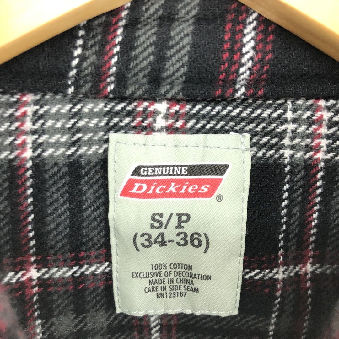 Dickies Long Sleeve Heavy Flannel Check Shirt Men's S / eaa476707