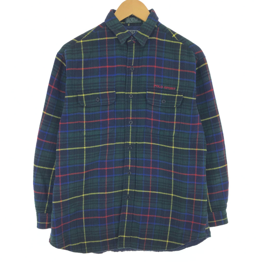 Ralph Lauren POLO by Ralph Lauren Long Sleeve Flannel Check Shirt Men's L / eaa476723