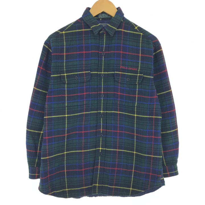 Ralph Lauren POLO by Ralph Lauren Long Sleeve Flannel Check Shirt Men's L / eaa476723