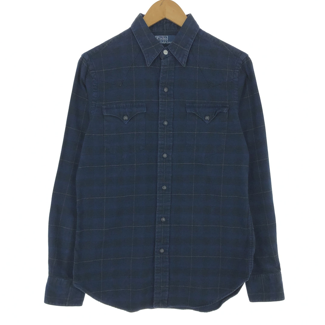 Ralph Lauren POLO by Ralph Lauren Long Sleeve Western Flannel Check Shirt Men's S / eaa476728