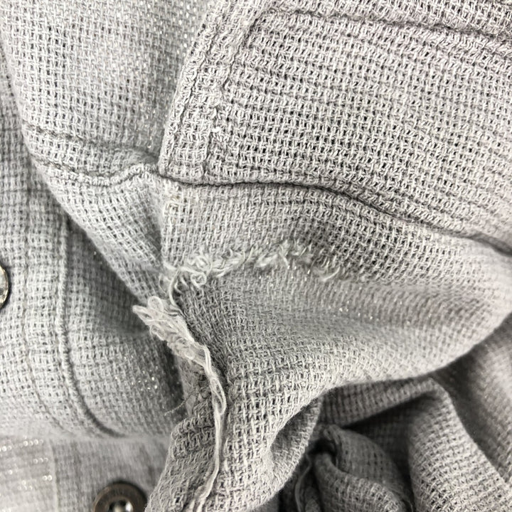 Harley-Davidson Long Sleeve Work Shirt, Men's XL cotton gray type Vintage Second Hand