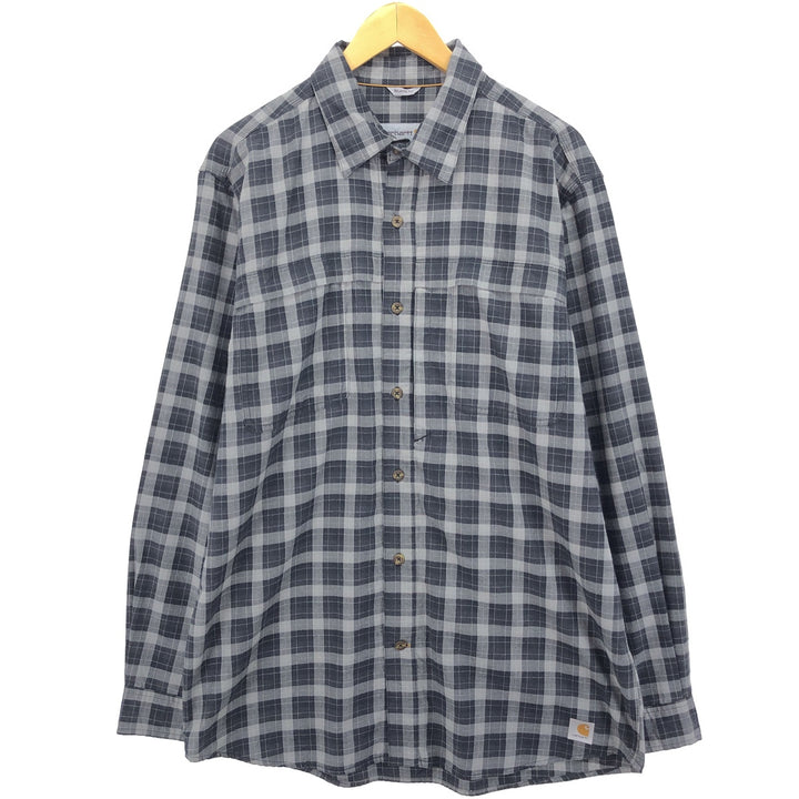 Carhartt RELAXED FIT long sleeve check shirt, men's size L / eaa476816