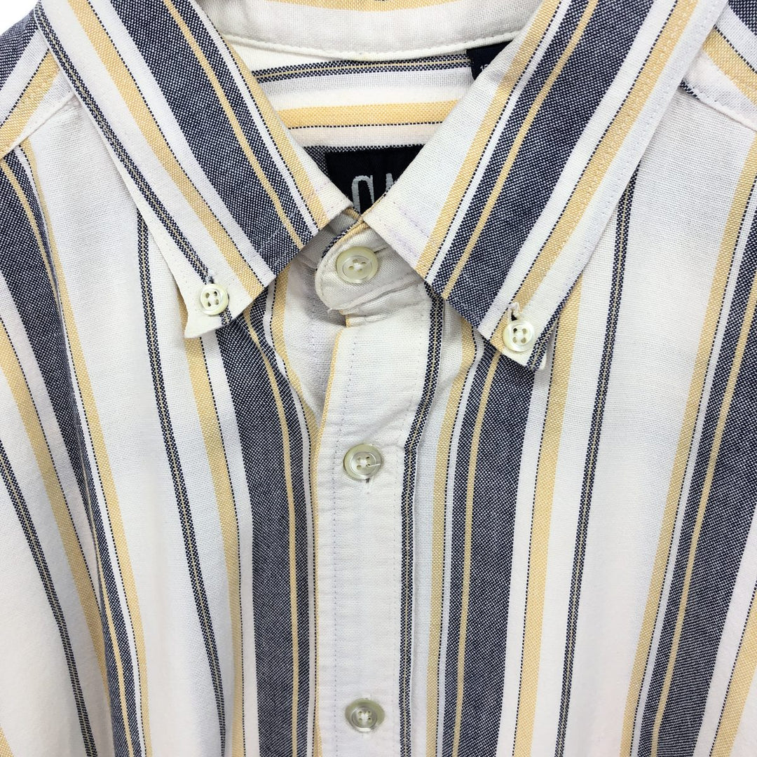 90'S GAP Old Gap Long Sleeve Button Down Striped Shirt Made in USA Men's L Size Vintage /eaa476822