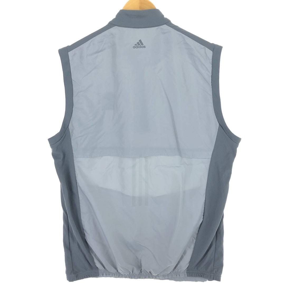 Adidas Mesh Switching Half Zip Warm-up Vest Men's M Size / eaa476835