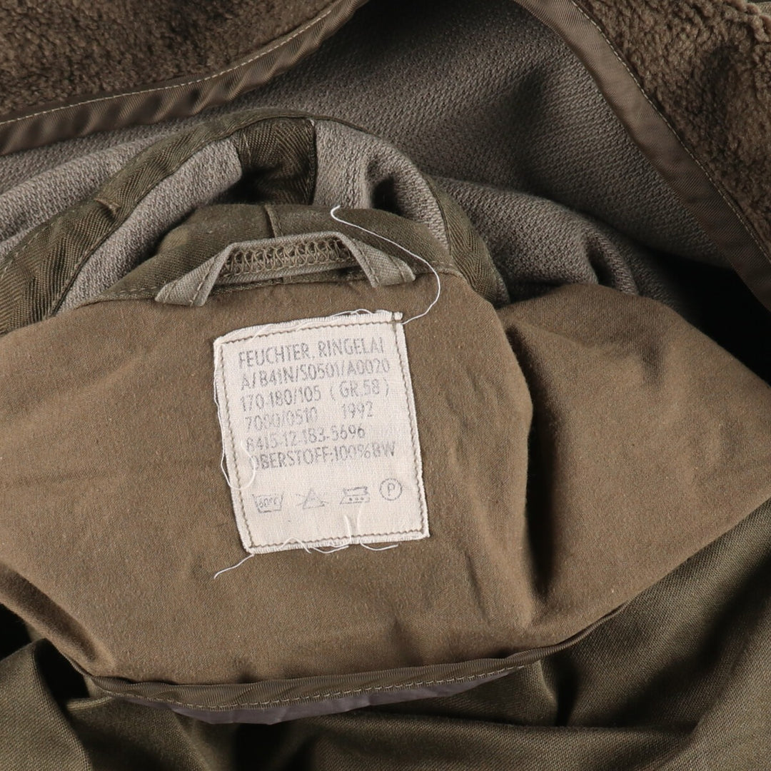 Genuine German military item, liner-equipped field parka, mod coat, men's XL equivalent / eaa476928