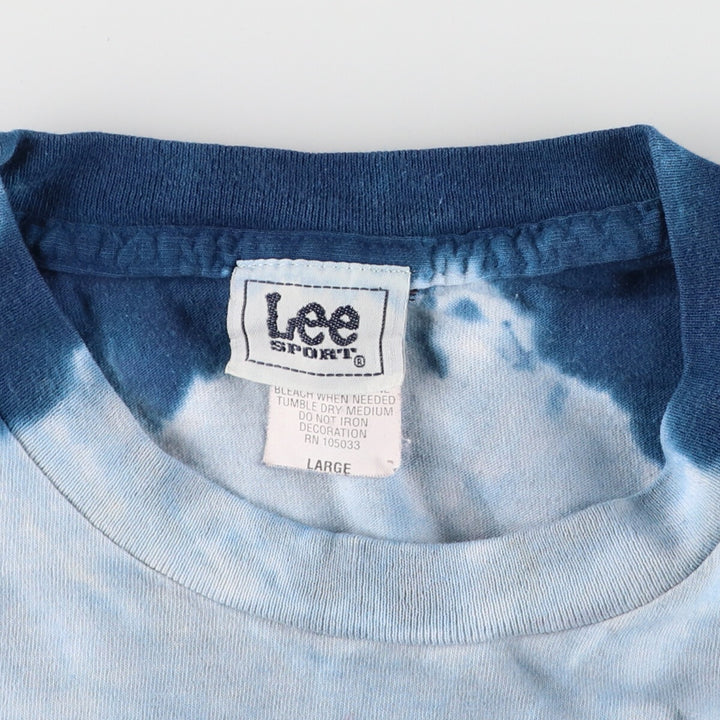 90'S Lee MLB New York Yankees Tie-dye Pattern Logo T-shirt Made in USA Men's L Vintage /eaa477012