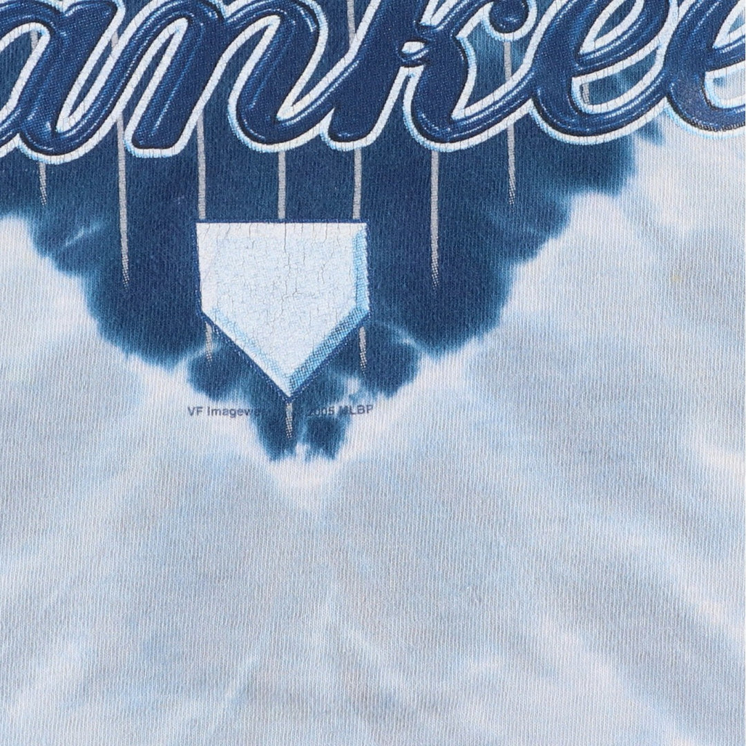 90'S Lee MLB New York Yankees Tie-dye Pattern Logo T-shirt Made in USA Men's L Vintage /eaa477012