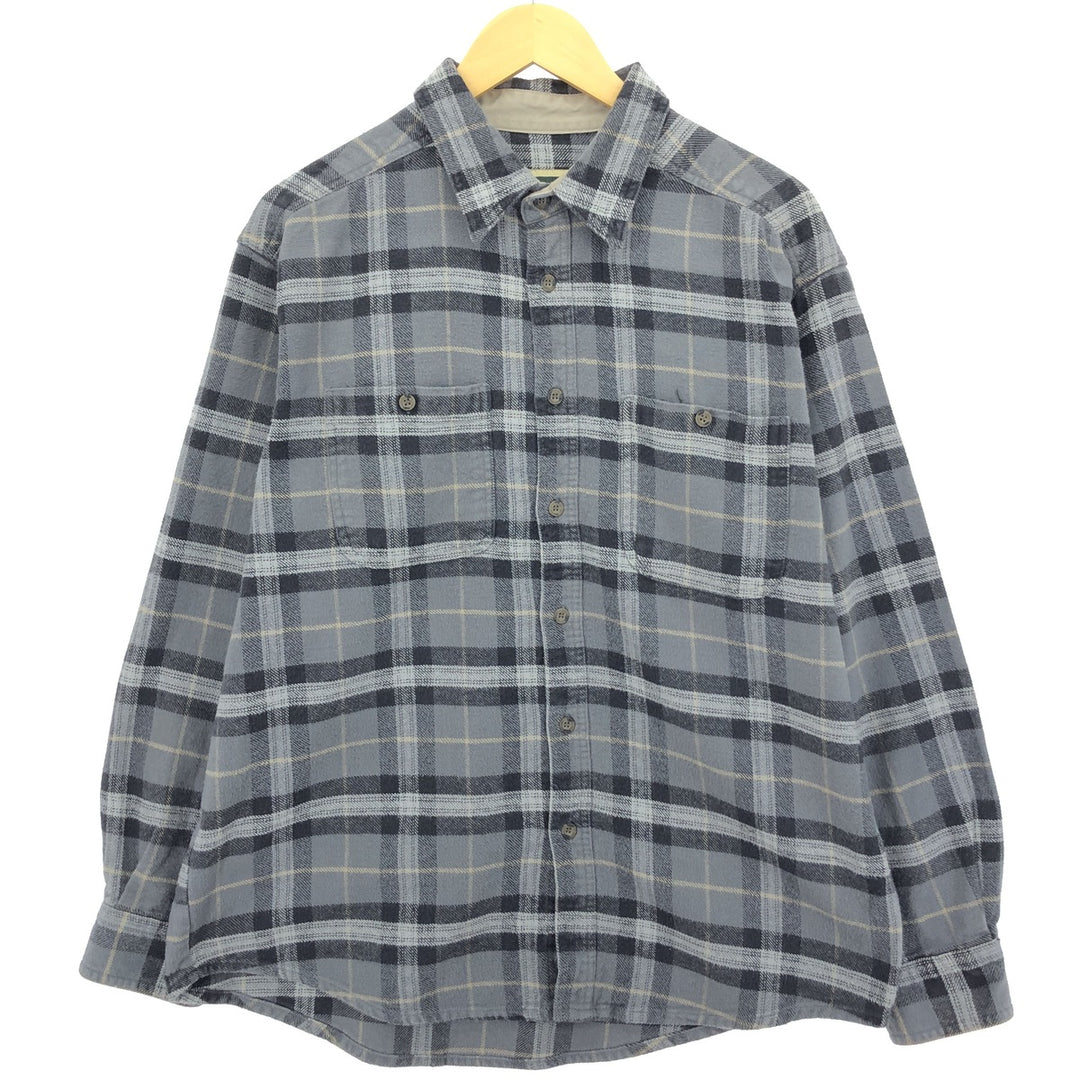 SAFTBAK Long Sleeve Flannel Check Shirt Men's Size L /eaa477060