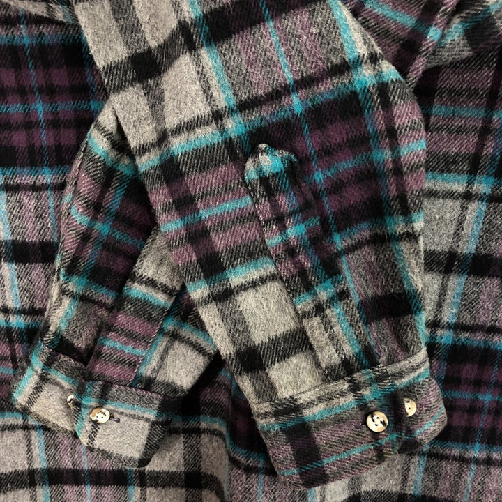 90'S Five Brother Long Sleeve Flannel Check Shirt Men's Medium Vintage /eaa477073