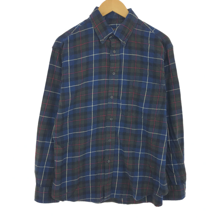 ST JHON'S BAY Long Sleeve Button Down Light Flannel Check Shirt Men's Size L /eaa477075