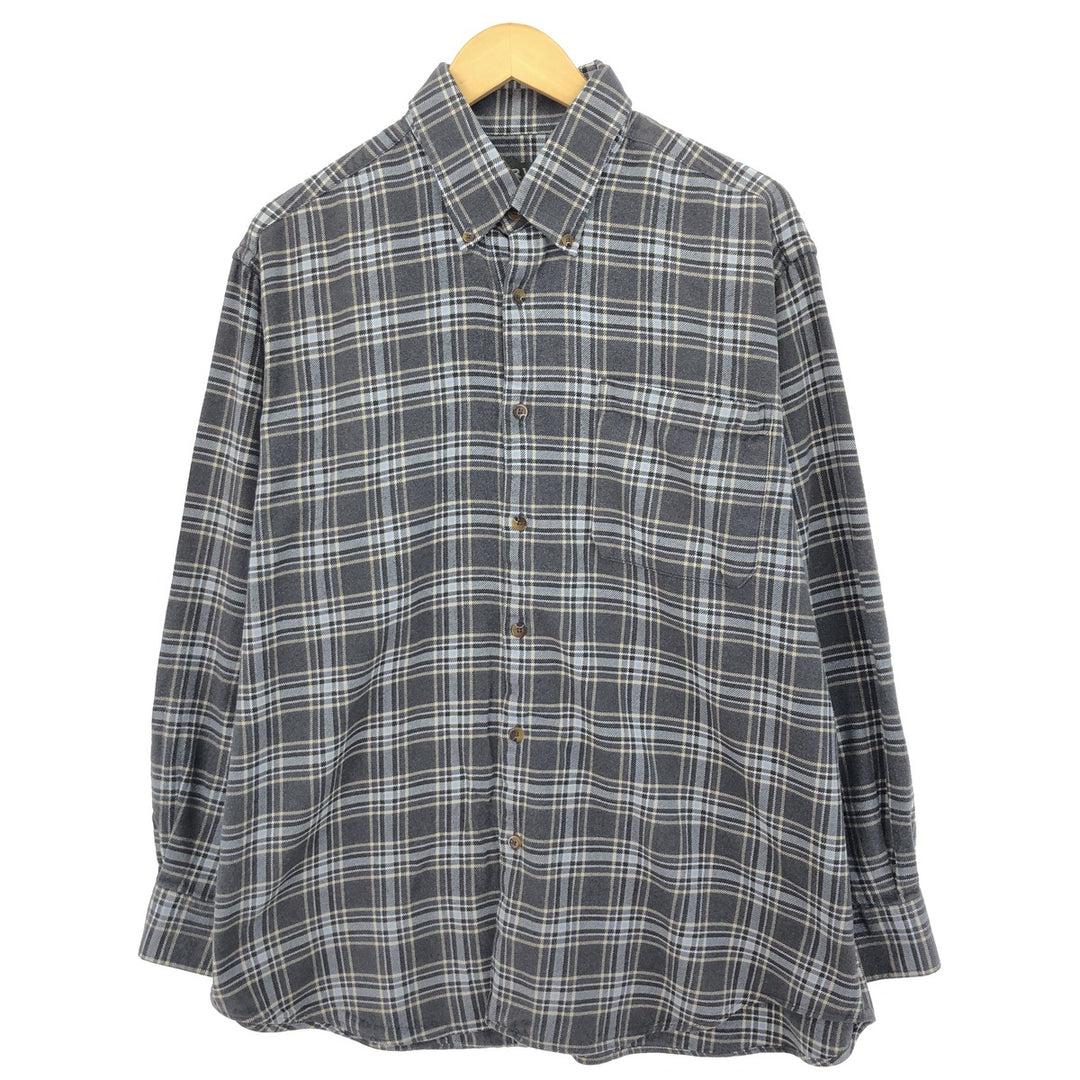 ORVIS Long Sleeve Button Down Flannel Check Shirt Men's Size L /eaa477079