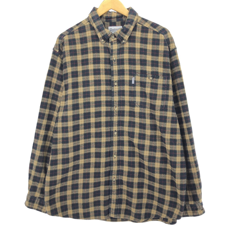 Carhartt Long Sleeve Button Down Flannel Check Shirt Men's XXL / eaa477085