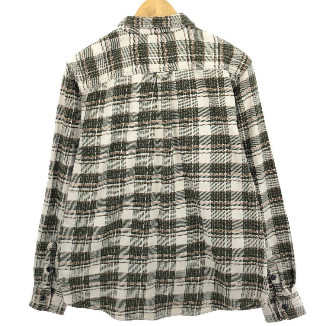 ORVIS Long Sleeve Heavy Flannel Check Shirt Men's Size L /eaa477093