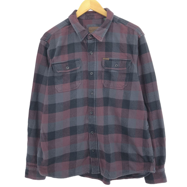 ORVIS Long Sleeve Heavy Flannel Check Shirt Men's XL /eaa477094