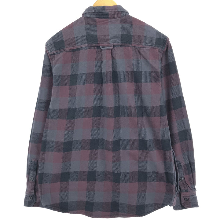 ORVIS Long Sleeve Heavy Flannel Check Shirt Men's M Size /eaa477095