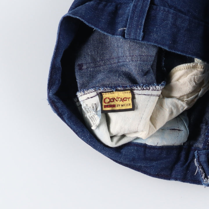 60'S CONTACT BY MILLER Flare Cut Denim Pants Men's W29 Vintage /eaa477103