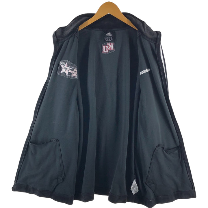 00'S Adidas Velour Jersey Track Jacket Men's XL cotton black type Vintage Second Hand